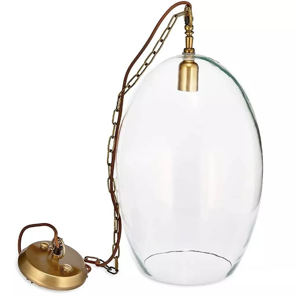 Nkuku Otoro Glass Pendant Small Oval